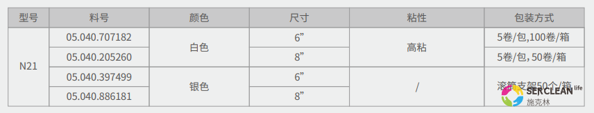 N21粘尘滚筒产品规格