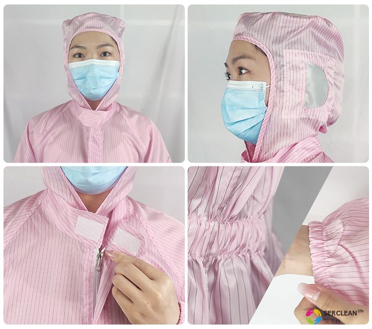 防静电工作服穿着示范